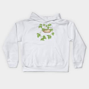 Poison ivy on a pot Kids Hoodie